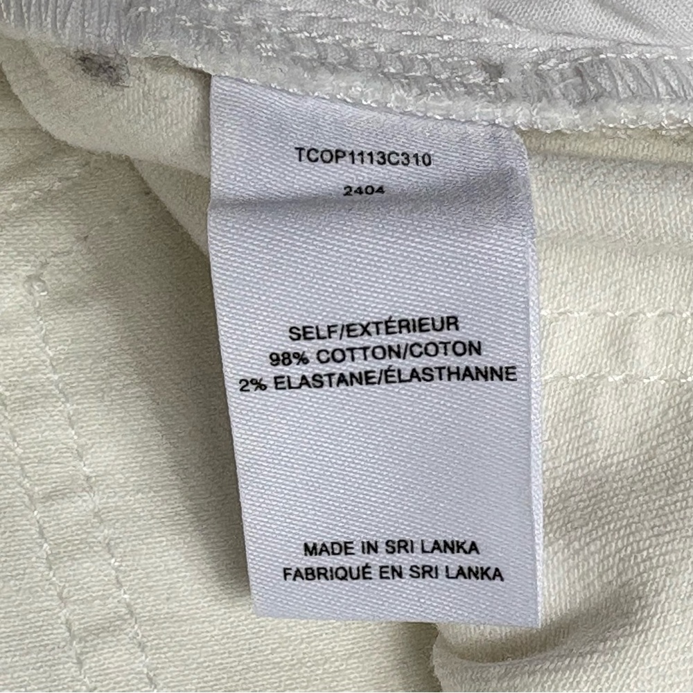 NWT Derek Lam 10 Crosby Harlow Braided High-Rise Flare Ankle Jeans Ecru 28 - Picture 12 of 15